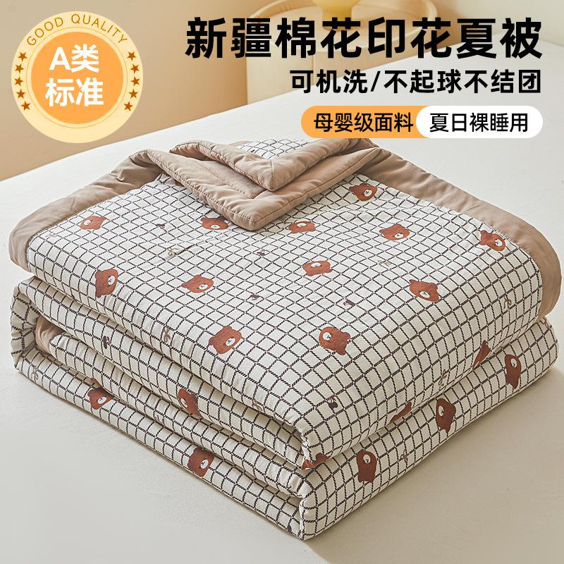 Soft Skin-Friendly Summer Cooling Quilt Washable Lightweight Multi Size Cute Printed Blanket For Bedroom All Season Use 150x200cm Single Quilt
Soft Skin-Friendly Summer Cooling Quilt Washable Lightweight Multi Size Cute Printed Blanket For Bedroom All Season Use 150x200cm Single Quilt