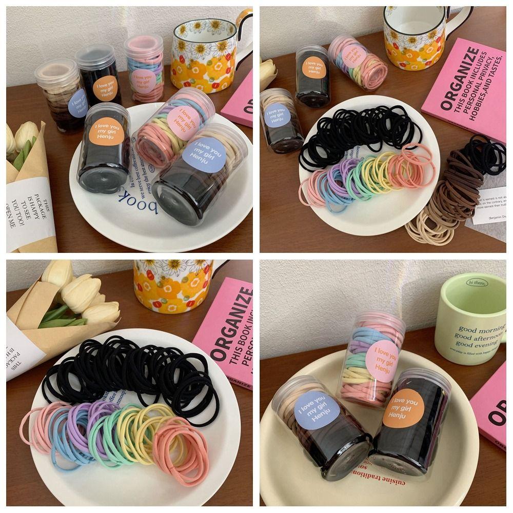 Cloth Black Hair Rope Candy Color Rubber Band Fashion Elastic Hair Band Girls candy series
Cloth Black Hair Rope Candy Color Rubber Band Fashion Elastic Hair Band Girls candy series