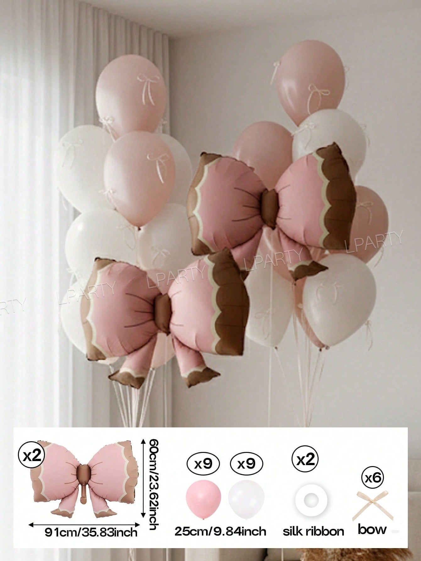 29pcs Large Decorative Balloons with Pink Bows Suitable for Wedding Decoration Birthdays and Pink Themed Parties Decor Supplies others
29pcs Large Decorative Balloons with Pink Bows Suitable for Wedding Decoration Birthdays and Pink Themed Parties Decor Supplies others