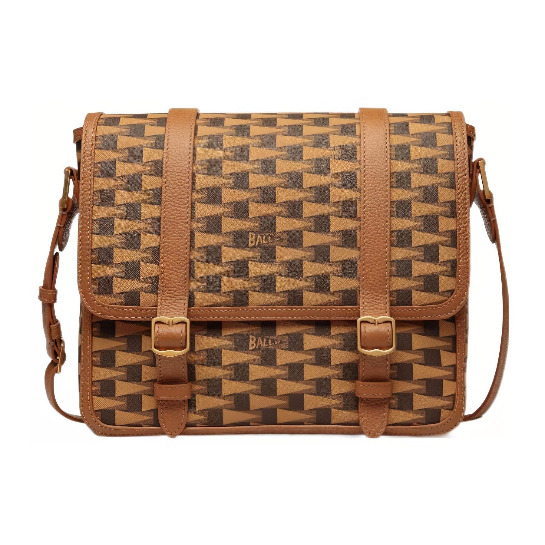 Bally Pennant Vintage Triangle Flag Print Hardware Flap Leather Messenger Bag Men Bags Brown 6304836 Basic Set (Bag+Dust Bag)
Bally Pennant Vintage Triangle Flag Print Hardware Flap Leather Messenger Bag Men Bags Brown 6304836 Basic Set (Bag+Dust Bag)