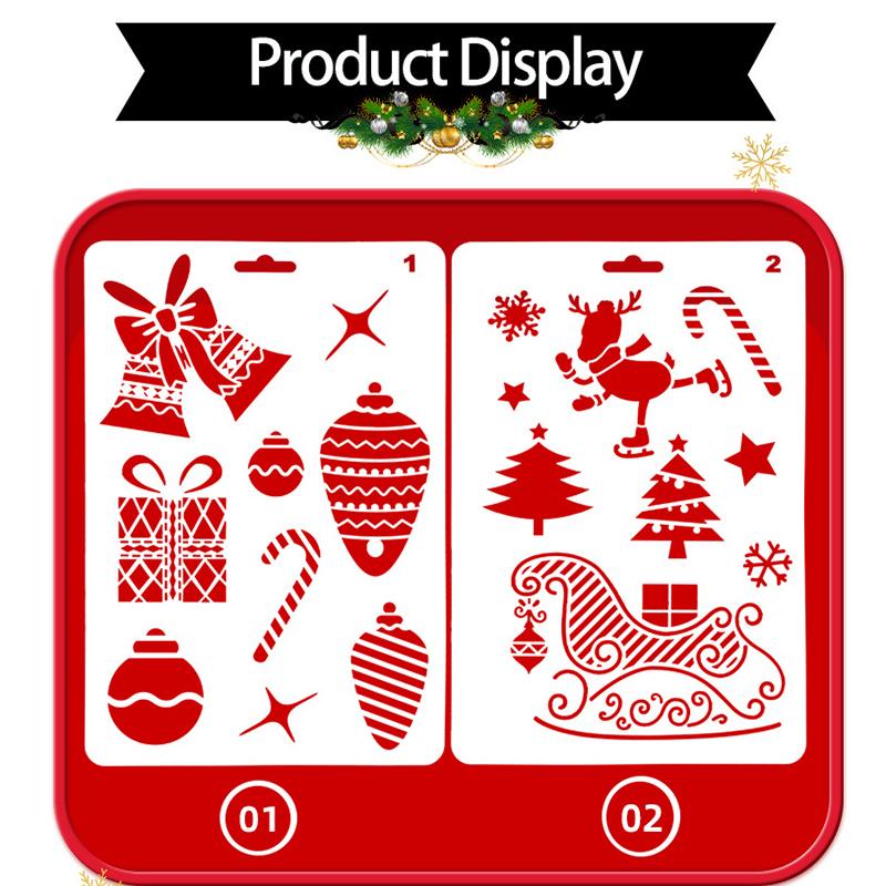 Christmas Cake Stencil Templates Decoration Mold Tools Coffee Decorating Molds (BPA-Free,No FDA Certificate) Style 14
Christmas Cake Stencil Templates Decoration Mold Tools Coffee Decorating Molds (BPA-Free,No FDA Certificate) Style 14