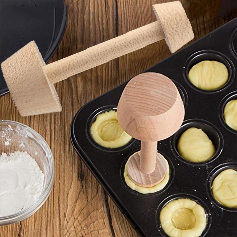 Dual-End Wooden Egg Tart Mold Premium Rolling Pin Set Perfect for Pies Pastries Baking Bottom Mold Food Prep Service Equipment
Dual-End Wooden Egg Tart Mold Premium Rolling Pin Set Perfect for Pies Pastries Baking Bottom Mold Food Prep Service Equipment