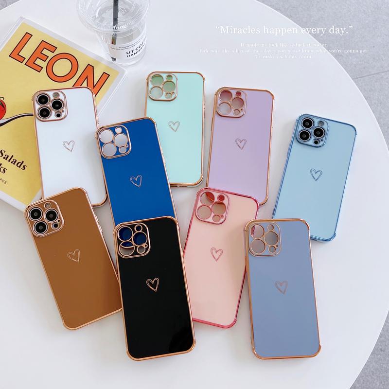Чехол для телефона с покрытием Love Heart для iPhone 11 12 13 Pro Max, мягкий противоударный чехол из ТПУ для камеры, защитный гальванический чехол для iPhone XR XS Max 7 8 Plus
Чехол для телефона с покрытием Love Heart для iPhone 11 12 13 Pro Max, мягкий противоударный чехол из ТПУ для камеры, защитный гальванический чехол для iPhone XR XS Max 7 8 Plus