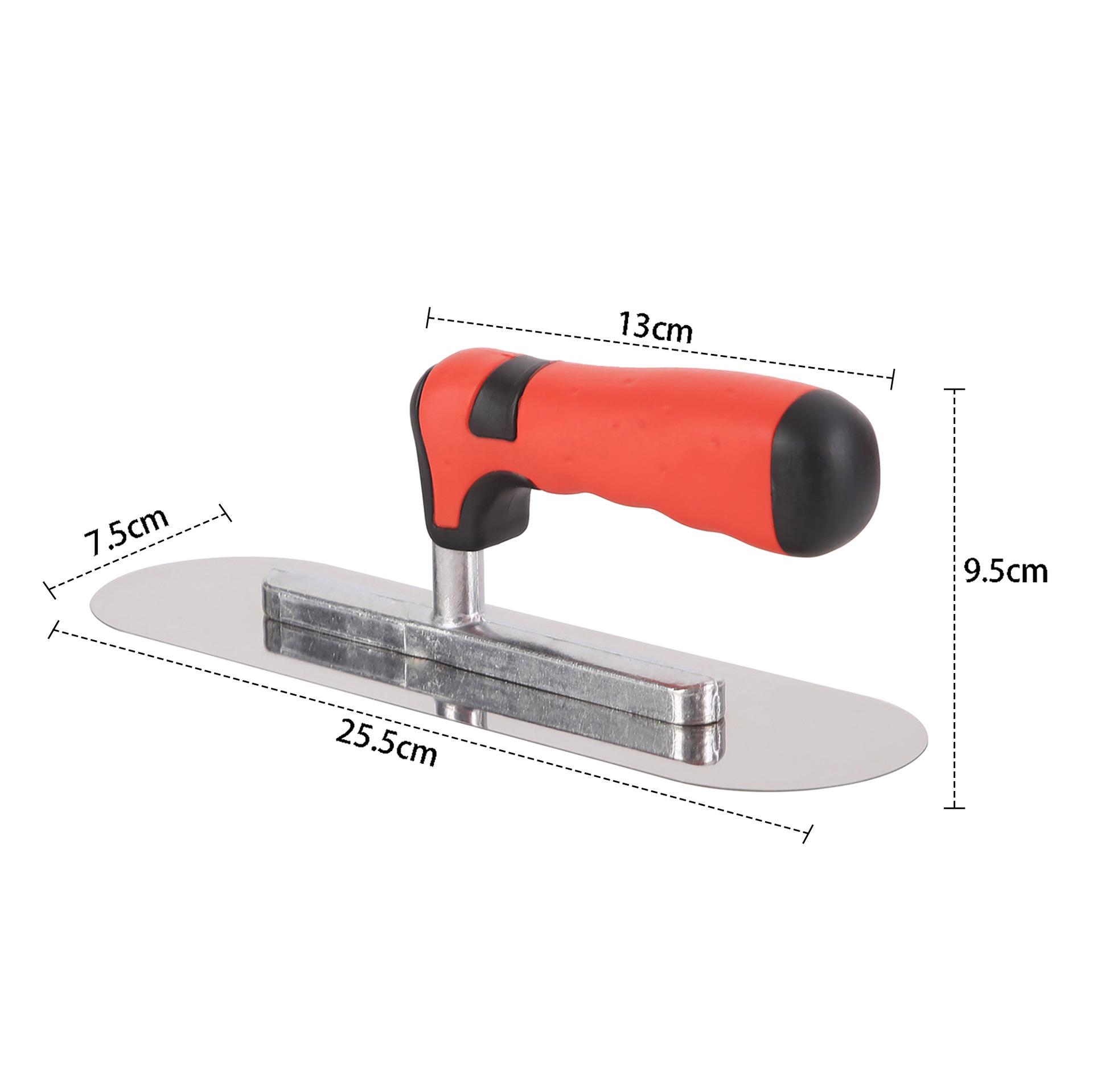 Круглолобаний шпатель та кельма з нержавіючої сталі для вирівнювання стін та штукатурення
Круглолобаний шпатель та кельма з нержавіючої сталі для вирівнювання стін та штукатурення