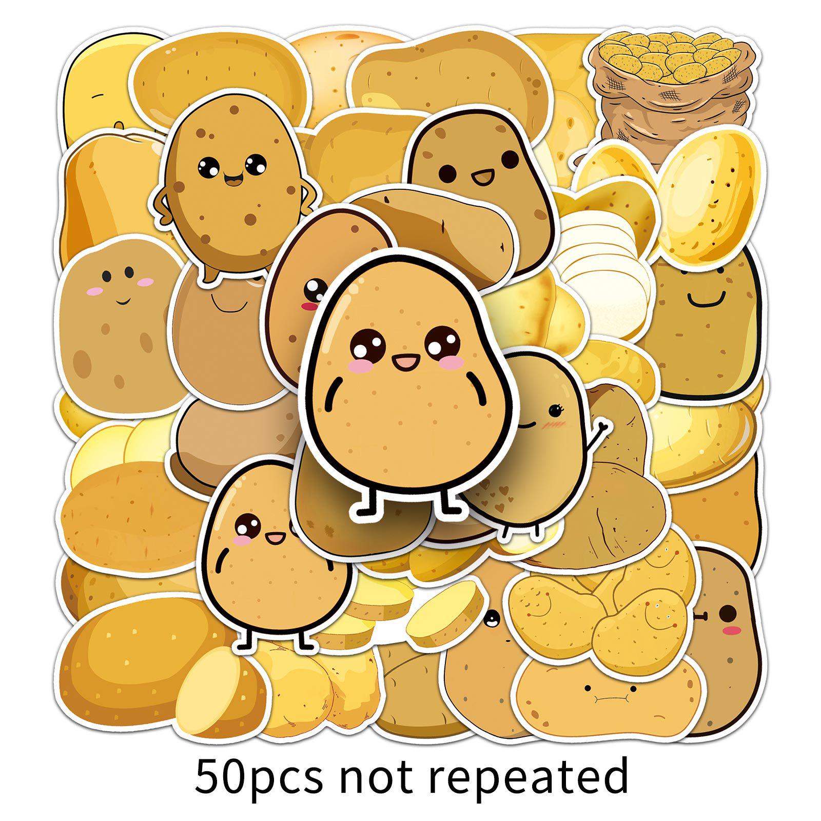 50 Potato Cartoon Vegetable Stickers: Waterproof Kids Decor for Phones, Journals, and Gifts
50 Potato Cartoon Vegetable Stickers: Waterproof Kids Decor for Phones, Journals, and Gifts