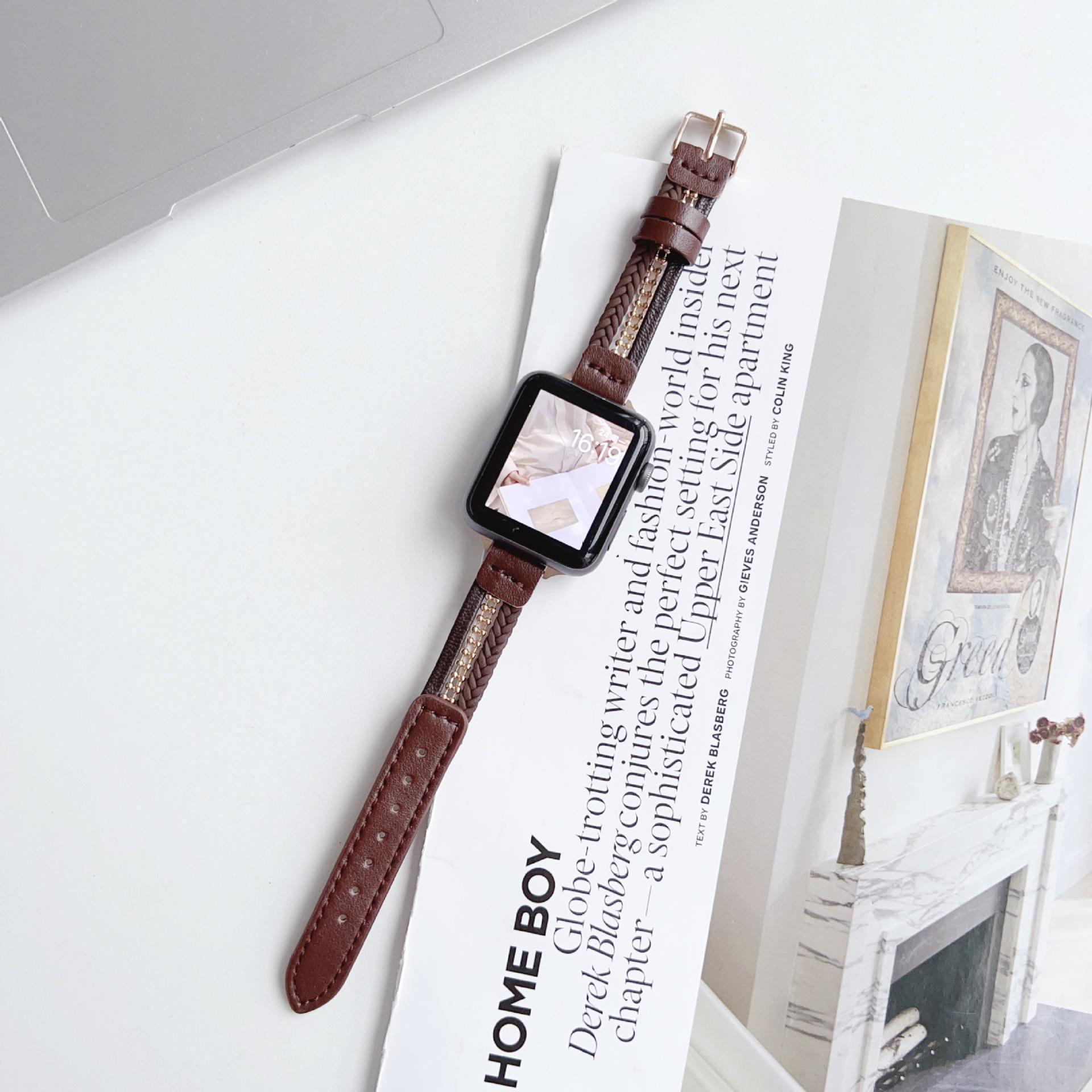 Compatible Leather Band for Apple Watch 8/7/6/5/SE2 - Slim Single Loop, Light & Versatile 42-49mm коричневый
Compatible Leather Band for Apple Watch 8/7/6/5/SE2 - Slim Single Loop, Light & Versatile 42-49mm коричневый