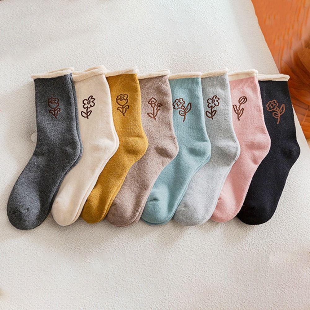 Flower Pattern Sleeping Socks Knitted Winter Socks Floor Socks Women Hosiery Middle Tube Socks
Flower Pattern Sleeping Socks Knitted Winter Socks Floor Socks Women Hosiery Middle Tube Socks