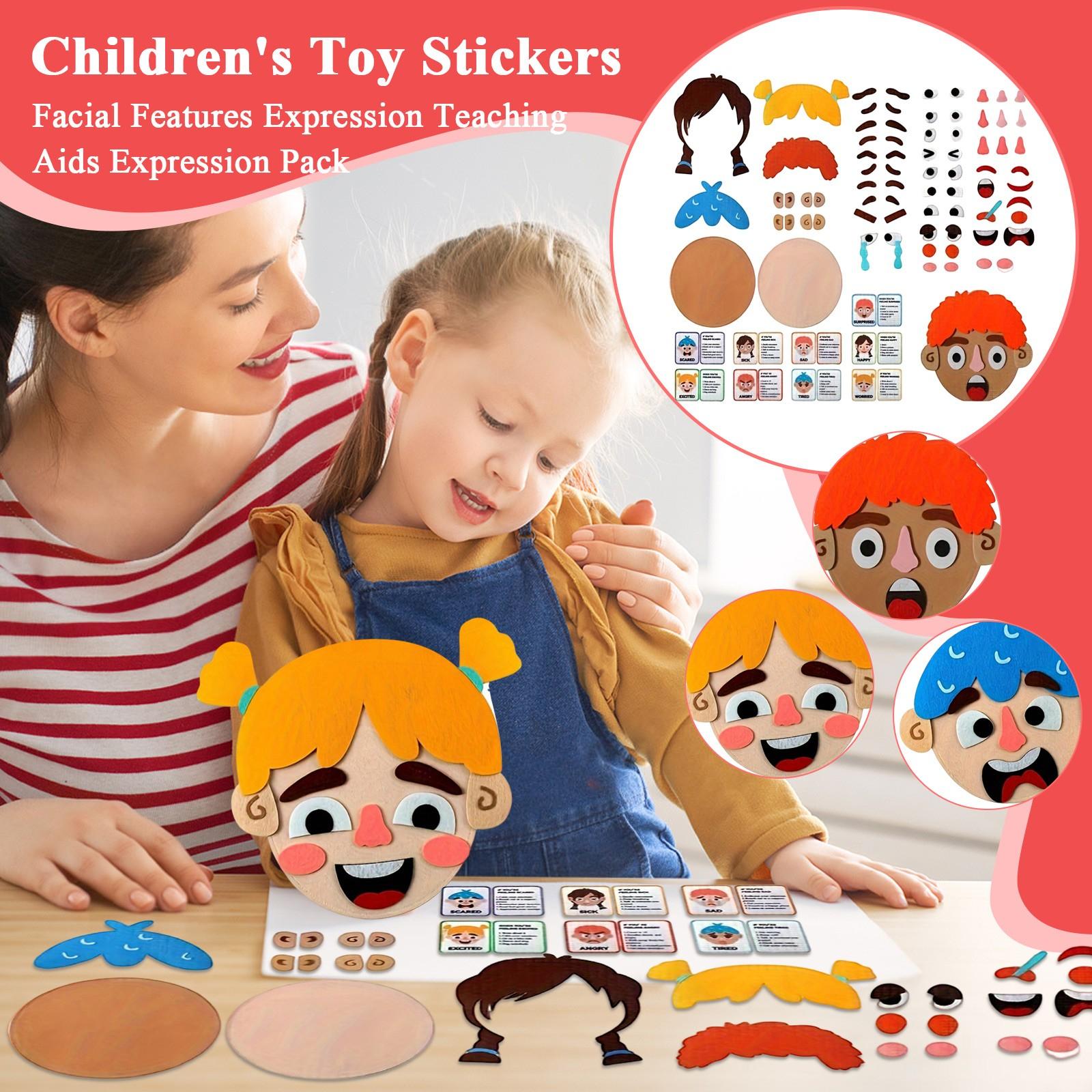 Children s Toy Stickers Facial Features Expression Teaching Aids Expression Pack One Size
Children s Toy Stickers Facial Features Expression Teaching Aids Expression Pack One Size