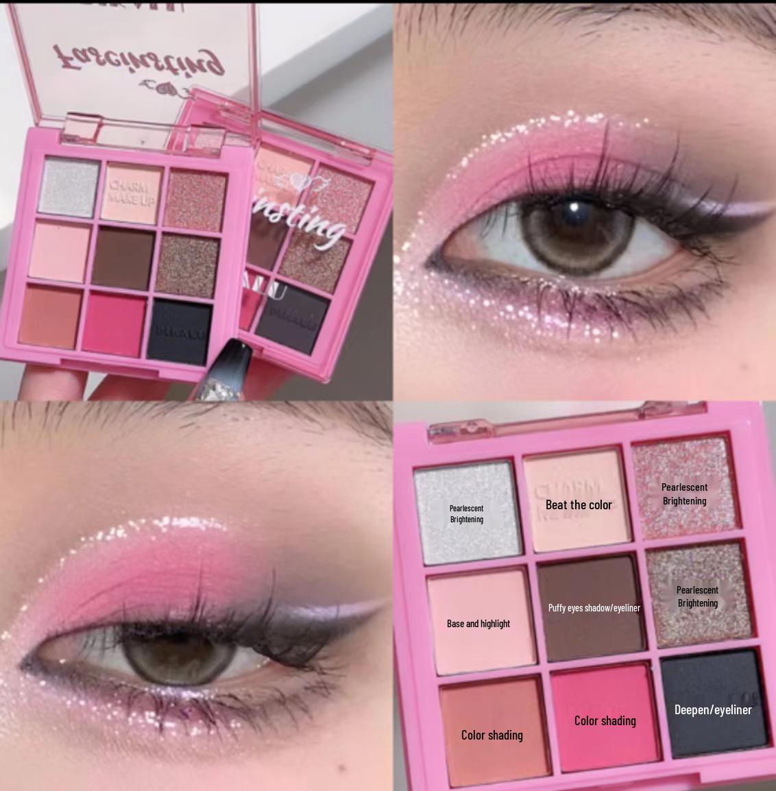 DIKALU 9-Color Earth Tone Eyeshadow Palette - Shimmer & Matte, Transparent Douyin Style. Single Item
DIKALU 9-Color Earth Tone Eyeshadow Palette - Shimmer & Matte, Transparent Douyin Style. Single Item