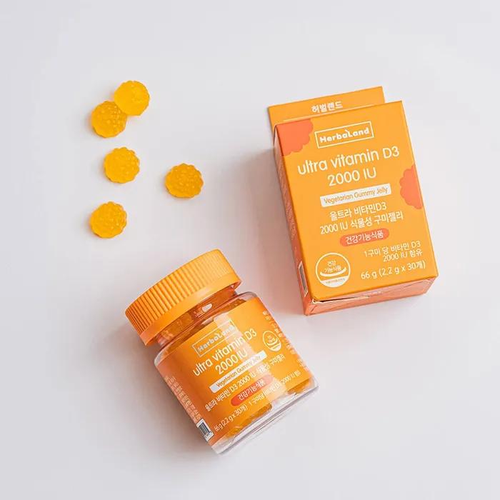 Ultra Vitamin D3 2000 IU Vegetable Gummy Jelly 1 Bottle
Ultra Vitamin D3 2000 IU Vegetable Gummy Jelly 1 Bottle