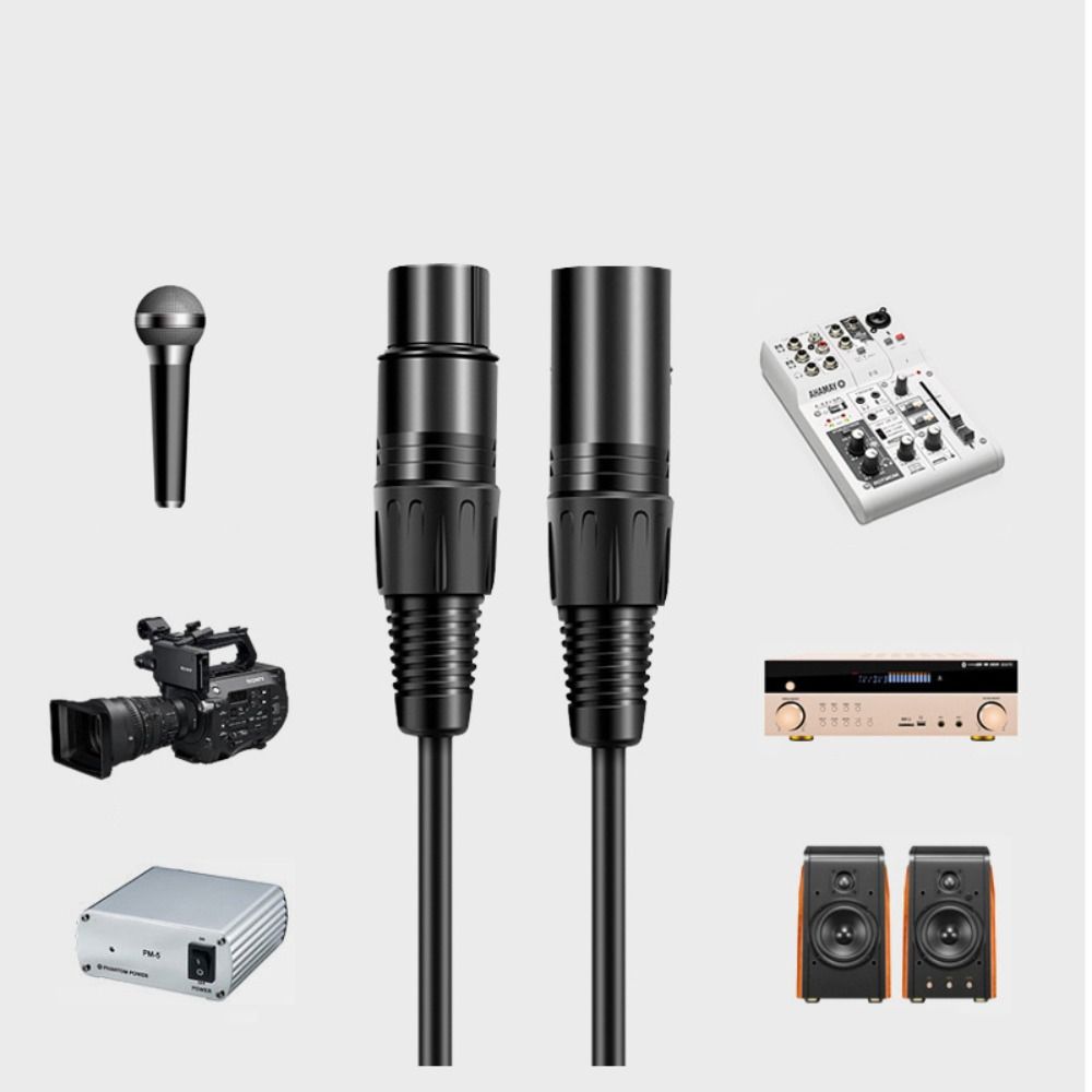 XLR Adapter 3 Pin Signal Cable Male To Female Male To Female Balanced Line Microphone Supplies 0.5m
XLR Adapter 3 Pin Signal Cable Male To Female Male To Female Balanced Line Microphone Supplies 0.5m