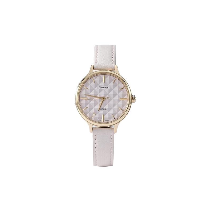 Casio SHEEN simple three-dimensional rhombus light pink business women s watch quartz movement leather strap Japanese and SHE-4545GL-4AUPR-person рожевий
Casio SHEEN simple three-dimensional rhombus light pink business women s watch quartz movement leather strap Japanese and SHE-4545GL-4AUPR-person рожевий