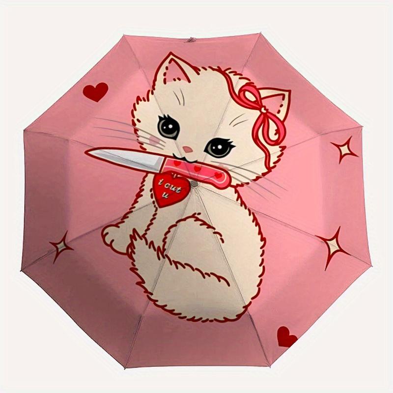 1pc Cute Cat Knife Automatic Open/close, All-Season Portable Folding Umbrella for Friends, Travel, Everyday yy250812197
1pc Cute Cat Knife Automatic Open/close, All-Season Portable Folding Umbrella for Friends, Travel, Everyday yy250812197