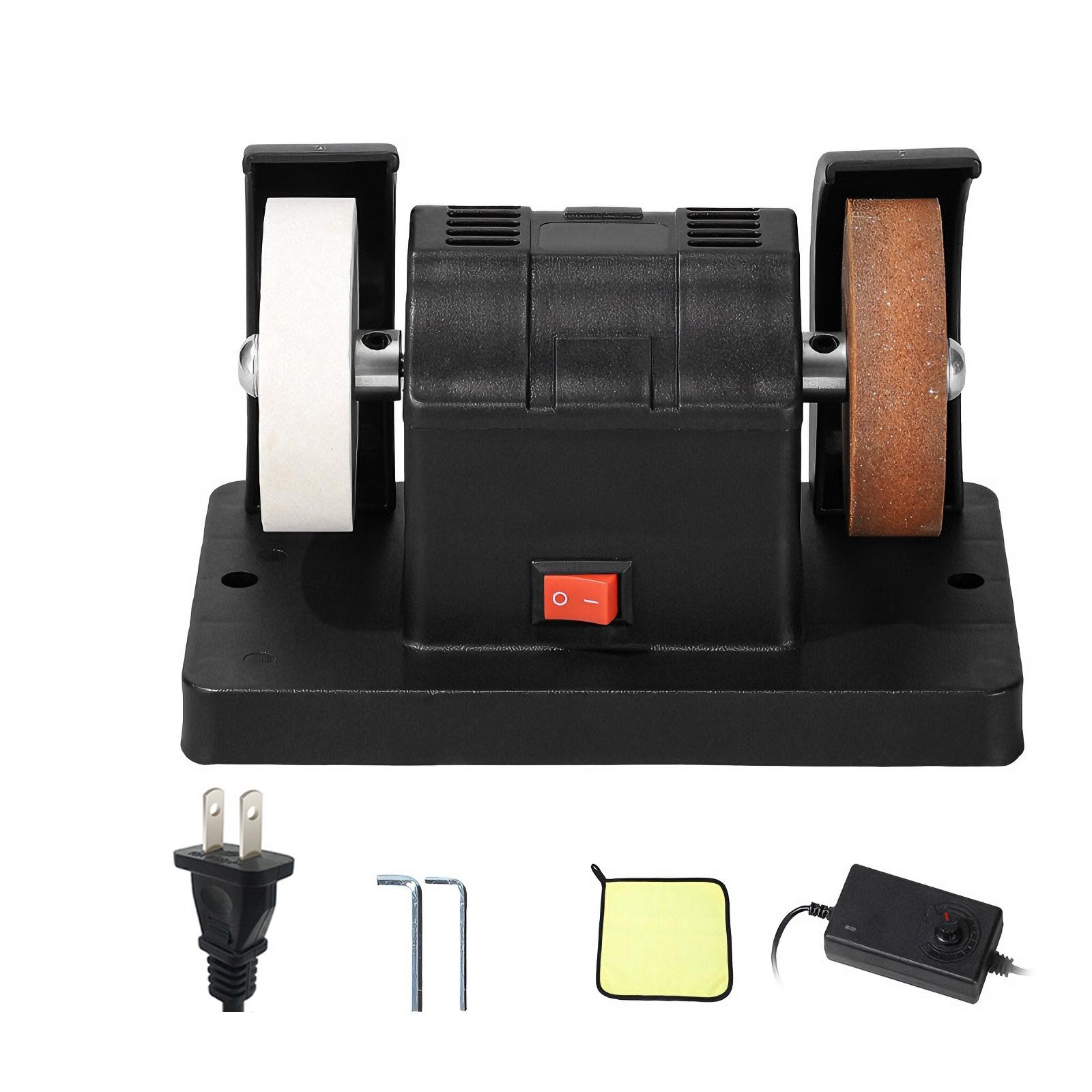 Multipurpose 100W Mini Belt Sander Desktop Grinder Stepless Variable Speed For Metal Wood Crafting Application 1
Multipurpose 100W Mini Belt Sander Desktop Grinder Stepless Variable Speed For Metal Wood Crafting Application 1