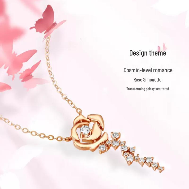 French Retro Diamond Rose Clavicle Necklace: Luxurious Simple Design with Sparkling Floral Charm for Women розового золота
French Retro Diamond Rose Clavicle Necklace: Luxurious Simple Design with Sparkling Floral Charm for Women розового золота
