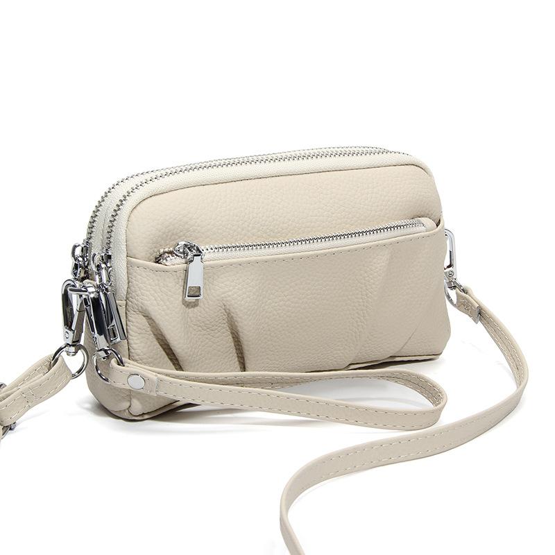 Vintage Leather Crossbody Bags - Ruched Double-Zip Compact Wristlet Crossbody Pouch with Adjustable Strap for Travel & Daily Use белый
Vintage Leather Crossbody Bags - Ruched Double-Zip Compact Wristlet Crossbody Pouch with Adjustable Strap for Travel & Daily Use белый