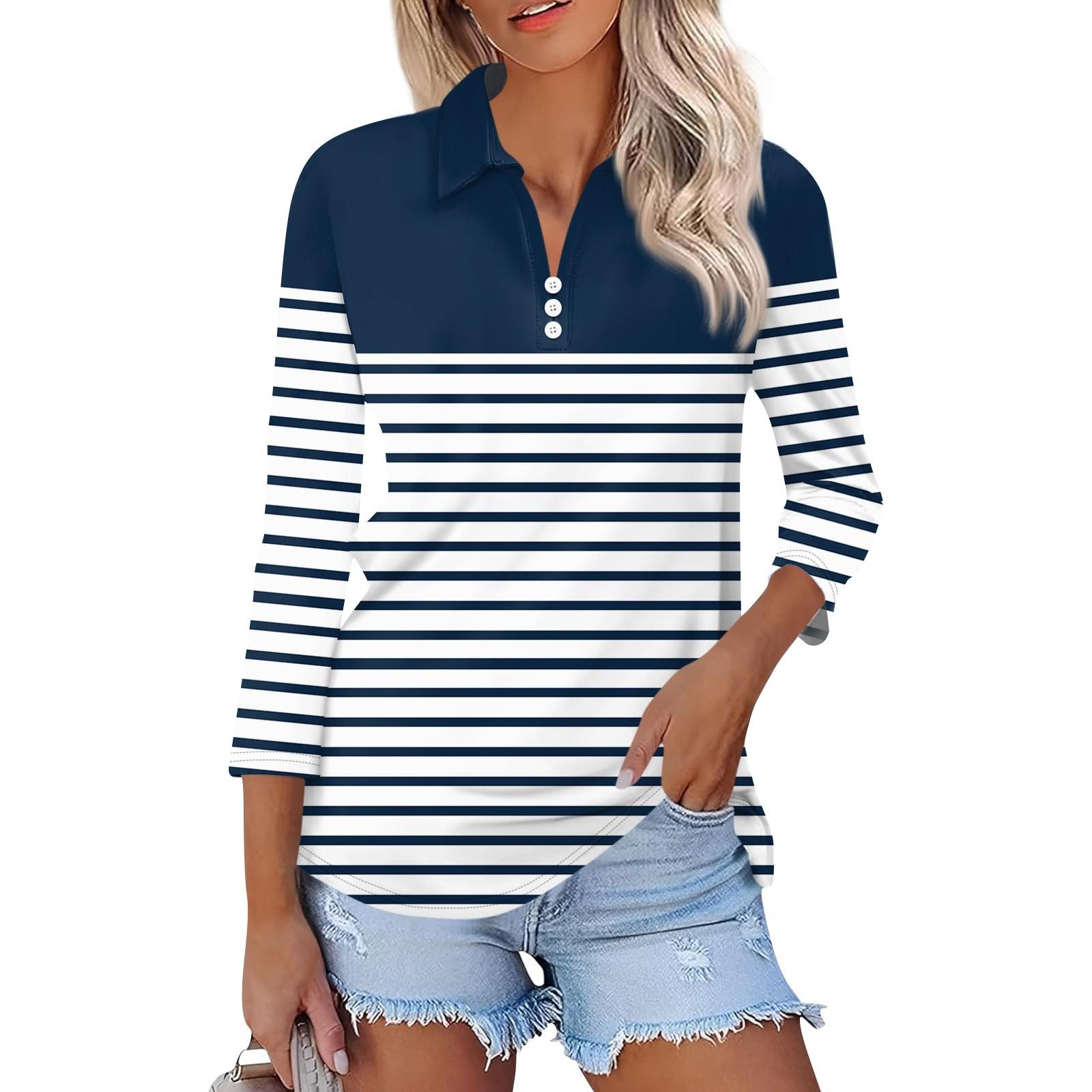 Женская модная повседневная рубашка с отворотом и рукавом 3/4 с принтом, женские топы на пуговицах с V-образным вырезом XXXL тёмно-синий
Женская модная повседневная рубашка с отворотом и рукавом 3/4 с принтом, женские топы на пуговицах с V-образным вырезом XXXL тёмно-синий