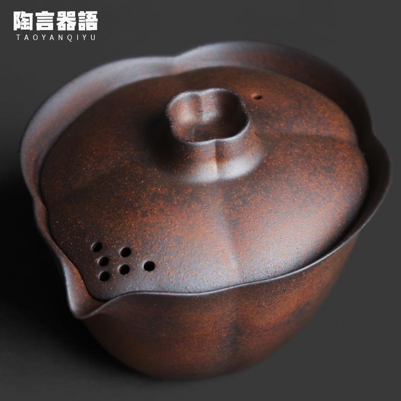 150ml Old Rock Clay Hand-grasp Teapot Lotus Leaf Tea Infuser Pot Tea Maker Kettle With Strainer Dahongpao Drinkware Collections
150ml Old Rock Clay Hand-grasp Teapot Lotus Leaf Tea Infuser Pot Tea Maker Kettle With Strainer Dahongpao Drinkware Collections