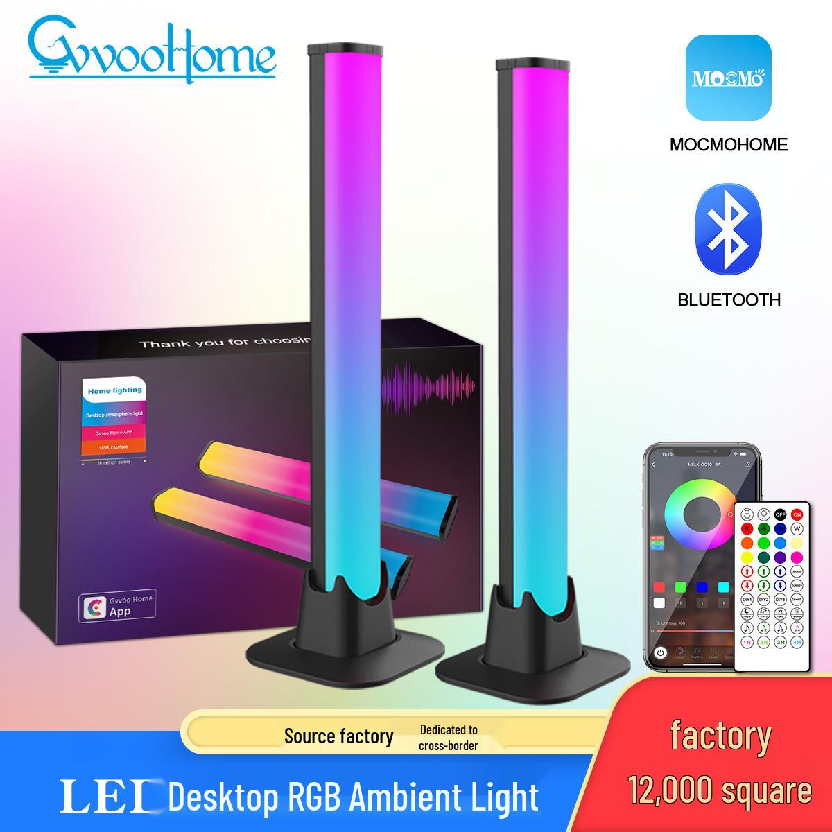 Wireless RGB LED Desktop Lamp with Bluetooth & USB for Dynamic Ambiance Black Aluminum RGB 5V USB
Wireless RGB LED Desktop Lamp with Bluetooth & USB for Dynamic Ambiance Black Aluminum RGB 5V USB