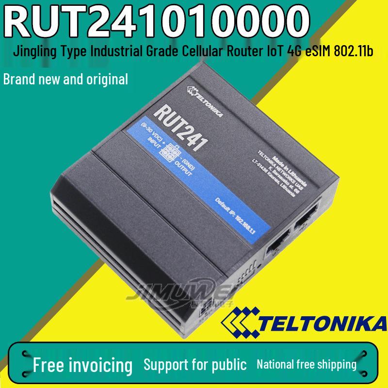 RUT241 Compact Industrial 4G IoT Router with eSIM and 802.11b WiFi
RUT241 Compact Industrial 4G IoT Router with eSIM and 802.11b WiFi