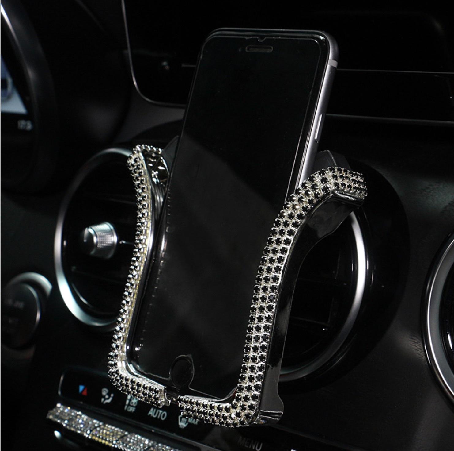 Universal Car Phone Holder With Shiny Crystal Rhinestone Car Air Vent Mount Clip Cell Phone Holder For Iphone For Samsung Holder чёрный
Universal Car Phone Holder With Shiny Crystal Rhinestone Car Air Vent Mount Clip Cell Phone Holder For Iphone For Samsung Holder чёрный