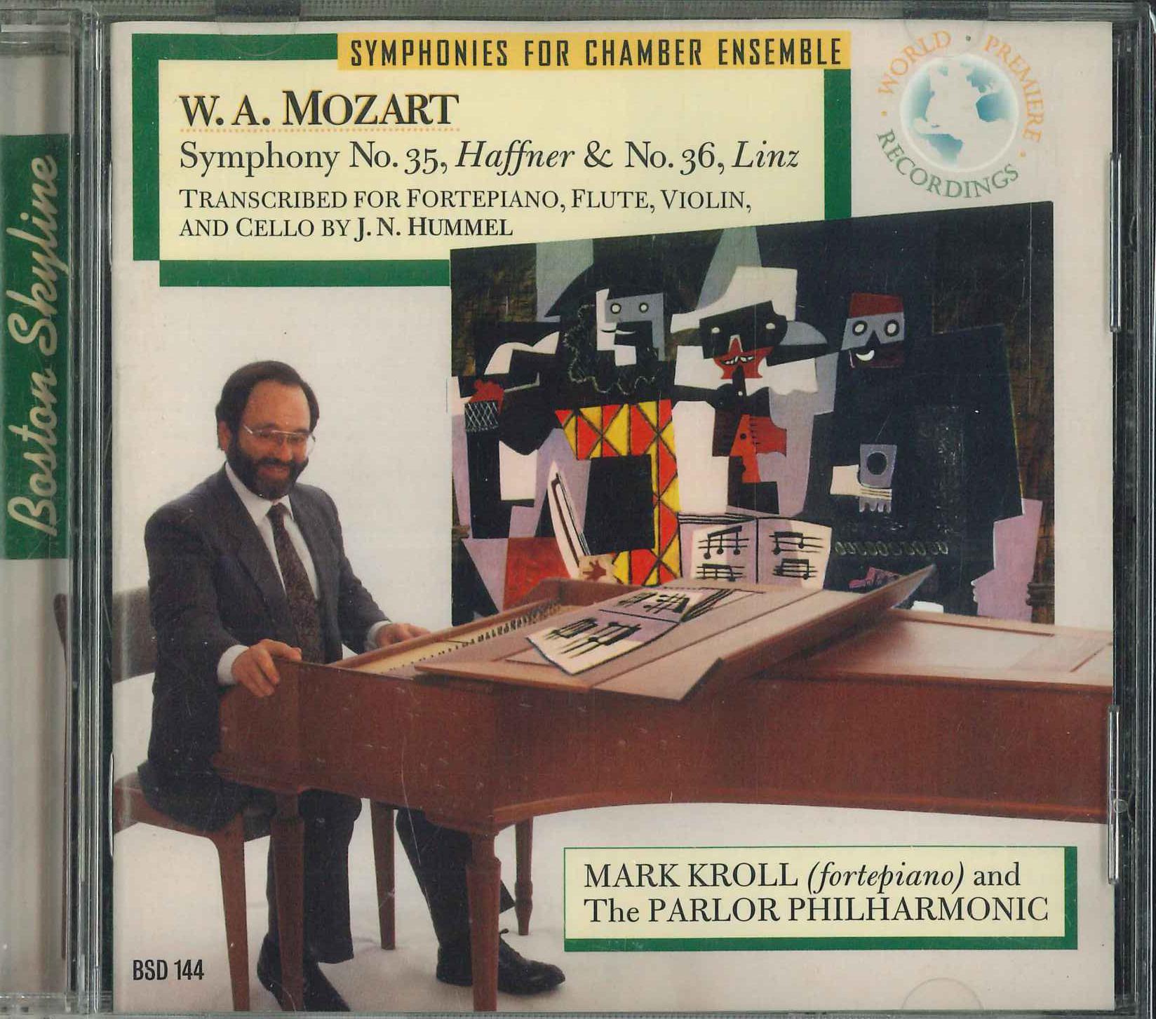 CD MOZERT, MAR KROLL&THE PARLOR PHILHA - Symphony No.35,haffner&no.36,linz BSD144 BOSTON SKYLINE 1997 US Classical Used
CD MOZERT, MAR KROLL&THE PARLOR PHILHA - Symphony No.35,haffner&no.36,linz BSD144 BOSTON SKYLINE 1997 US Classical Used