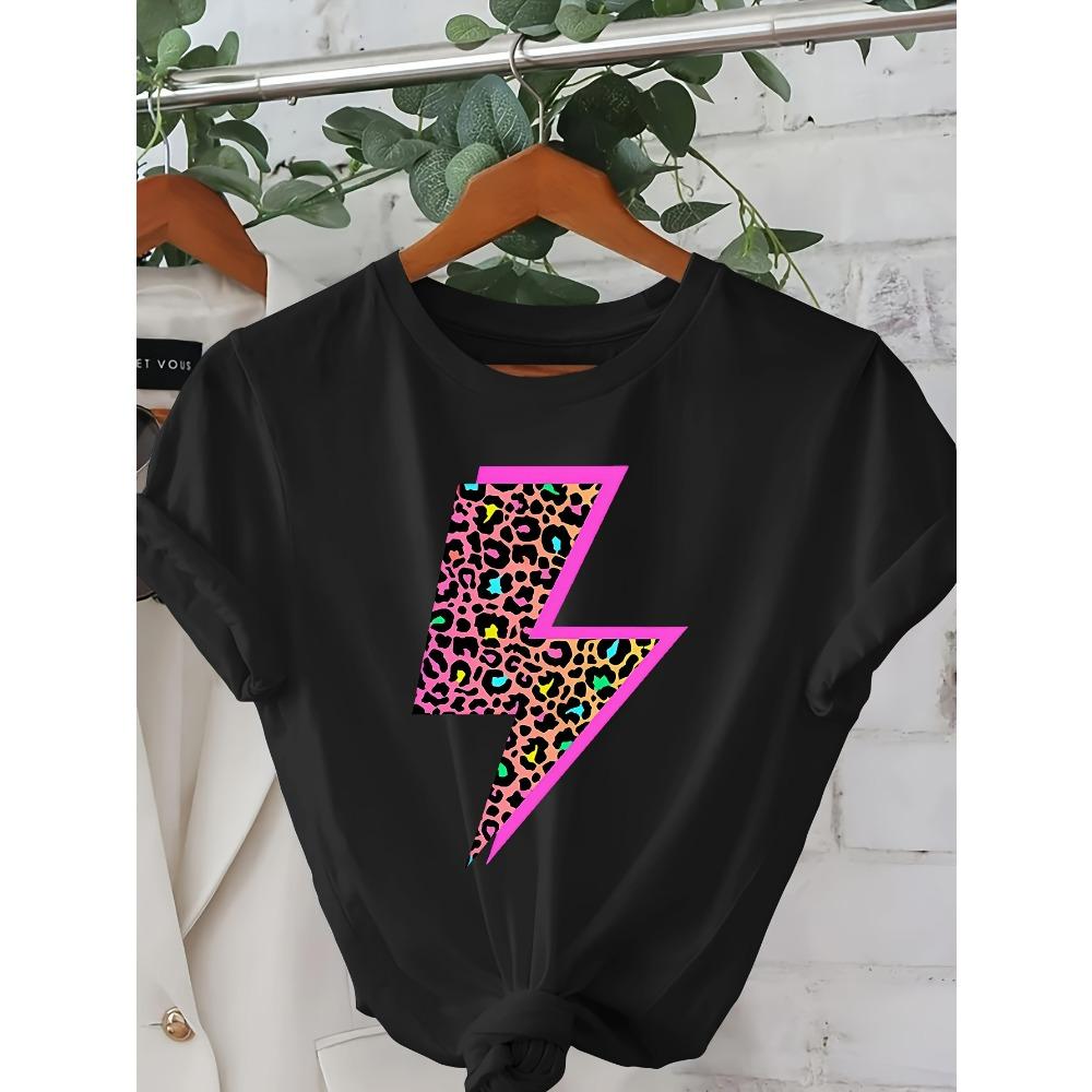 Summer 11 Colors Leopard Neon Lightning Print Kids T-Shirts Fashion Street Short-Sleeve Outdoor Casual Tops for Boy and Girl s Tees Top 5-6Y
Summer 11 Colors Leopard Neon Lightning Print Kids T-Shirts Fashion Street Short-Sleeve Outdoor Casual Tops for Boy and Girl s Tees Top 5-6Y