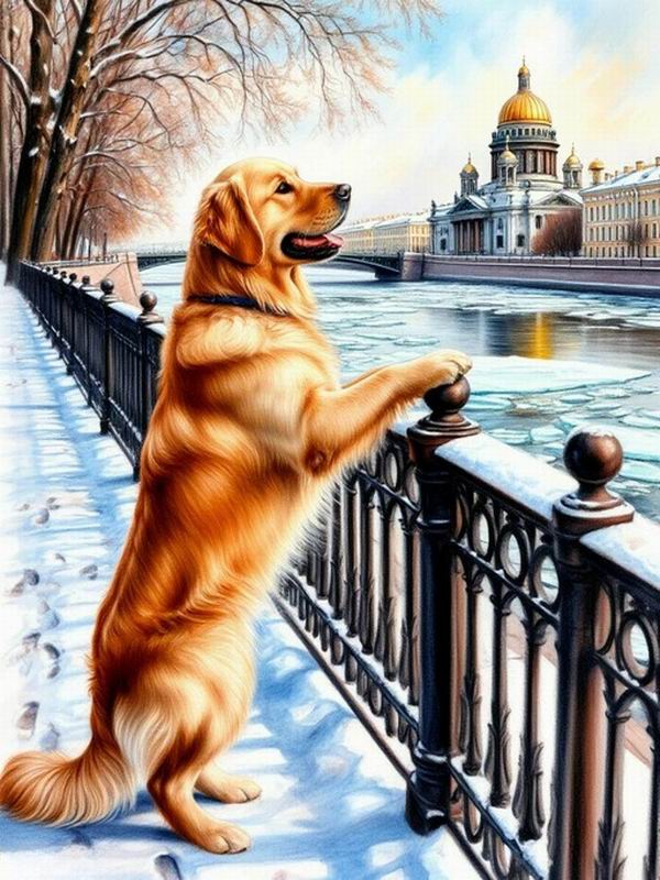 Diamond Painting Yellow Dog By The River Diy Full Square Round Drill Rhinestone Embroidery Animals Mosaic Cross Stitch Kits Wall Decor Round drill 30x40cm
Diamond Painting Yellow Dog By The River Diy Full Square Round Drill Rhinestone Embroidery Animals Mosaic Cross Stitch Kits Wall Decor Round drill 30x40cm