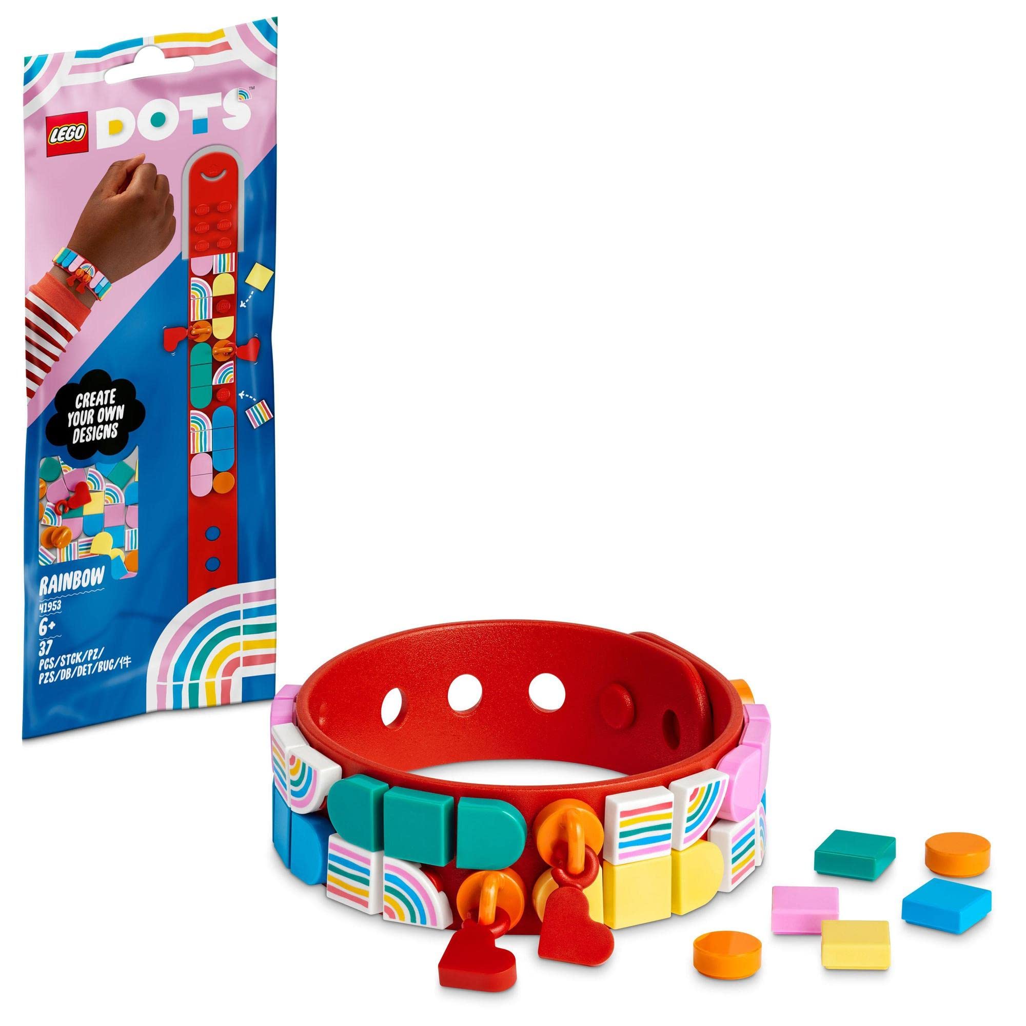 Браслет с шармами LEGO DOTS (радуга) 41953, Игрушка, Строительные блоки, Подарок, Ювелирные изделия, Рукоделие, Для мальчиков и девочек, Возраст 6 лет и старше
Браслет с шармами LEGO DOTS (радуга) 41953, Игрушка, Строительные блоки, Подарок, Ювелирные изделия, Рукоделие, Для мальчиков и девочек, Возраст 6 лет и старше
