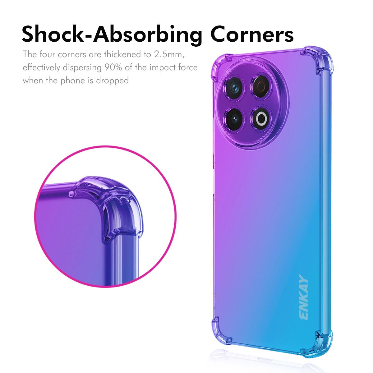 For TECNO Spark 30 Pro 4G TPU Case ENKAY Thickened Four Corner Drop-proof Phone Back Cover Purple/Blue
For TECNO Spark 30 Pro 4G TPU Case ENKAY Thickened Four Corner Drop-proof Phone Back Cover Purple/Blue