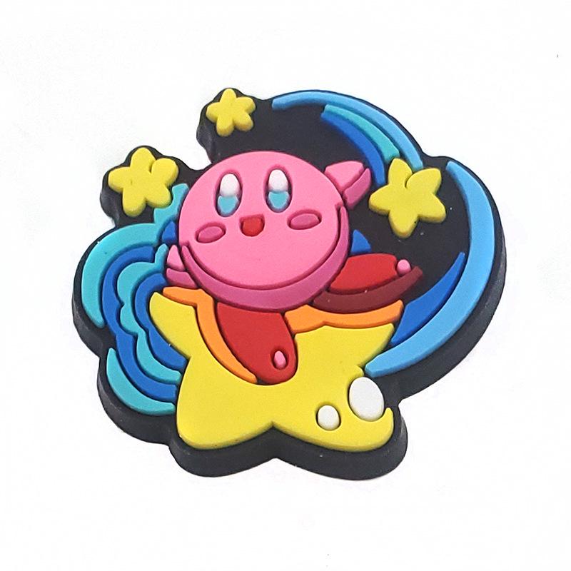 Детские милые розовые клоги Kirby с пряжками-цветочками - Декоративные, съемные аксессуары для садовой обуви
Детские милые розовые клоги Kirby с пряжками-цветочками - Декоративные, съемные аксессуары для садовой обуви