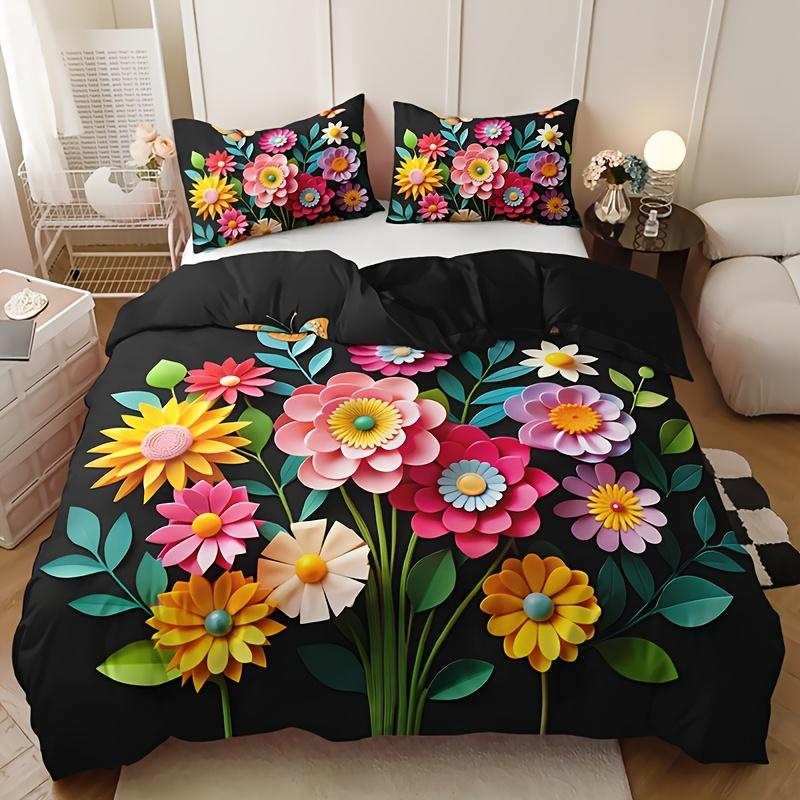 Rustic Floral Print Quilt Cover Set High-Definition Printing For Home And Dorm Use All Seasons 90X200cm
Rustic Floral Print Quilt Cover Set High-Definition Printing For Home And Dorm Use All Seasons 90X200cm