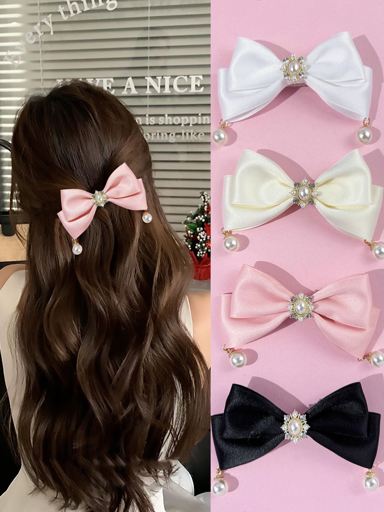 New rhinestone imitation pearl bow hair clip for women, fashionable and high-end, versatile princess hair accessory
New rhinestone imitation pearl bow hair clip for women, fashionable and high-end, versatile princess hair accessory