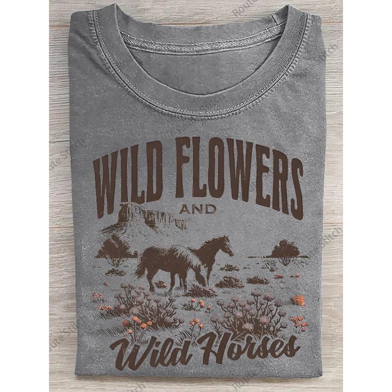 European Size Washed Cotton, Printed T-shirt with Horses Playing on the Grassland - High-quality Batik Cotton Retro Fashion Brand T-shirt, Design S серый
European Size Washed Cotton, Printed T-shirt with Horses Playing on the Grassland - High-quality Batik Cotton Retro Fashion Brand T-shirt, Design S серый