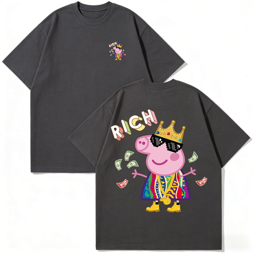 2026 summer new Peppa Pig cartoon pattern printed Tshirt for both Unisex and Women Loose comfortable and breathable S
2026 summer new Peppa Pig cartoon pattern printed Tshirt for both Unisex and Women Loose comfortable and breathable S