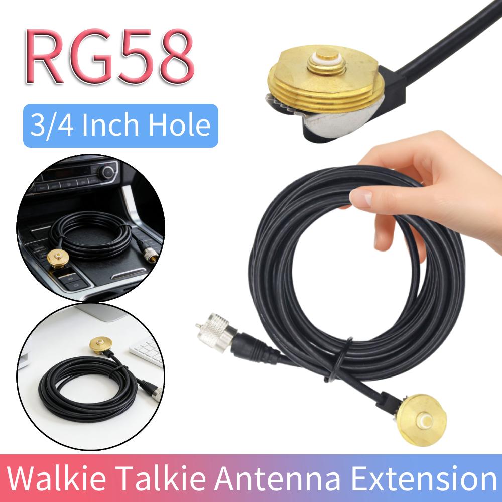 CB Radio Walkie Talkie Antenna Extension NMO Mount Aerial 3/4 Inch Hole RG58 5 Meter Cable with UHF China Mainland
CB Radio Walkie Talkie Antenna Extension NMO Mount Aerial 3/4 Inch Hole RG58 5 Meter Cable with UHF China Mainland
