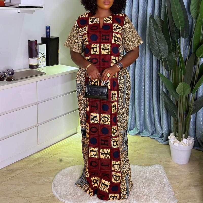 Plus Size Women Half Batwing Sleeve Patchwork Letter Print Casual Loose Dress 5XL темно-рожевого кольору
Plus Size Women Half Batwing Sleeve Patchwork Letter Print Casual Loose Dress 5XL темно-рожевого кольору