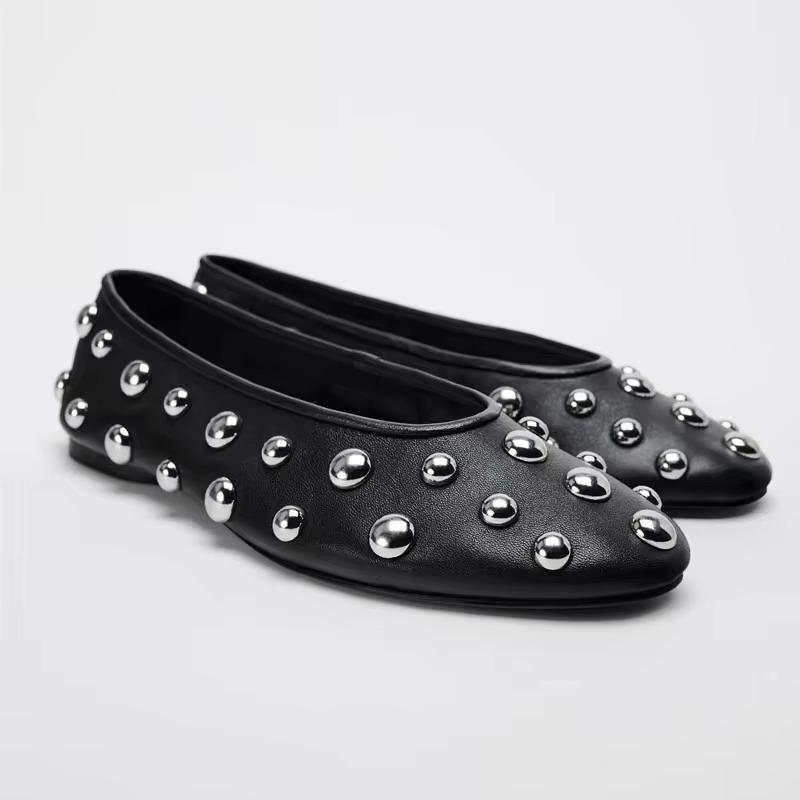 Women Casual Shoes New Rivet Round Head Flat Casual Sneakers Women Luxury Ballet Silver Ball Metal Hollow Mary Jane Shoes Women 42 чорний
Women Casual Shoes New Rivet Round Head Flat Casual Sneakers Women Luxury Ballet Silver Ball Metal Hollow Mary Jane Shoes Women 42 чорний