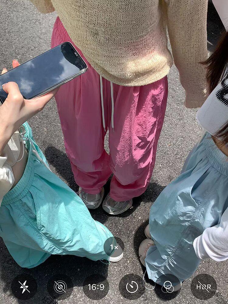 Women s Quick-Drying Ice Silk Parachute Pants: Spring/Summer Loose, Straight, Wide-Leg Casual Trousers M
Women s Quick-Drying Ice Silk Parachute Pants: Spring/Summer Loose, Straight, Wide-Leg Casual Trousers M