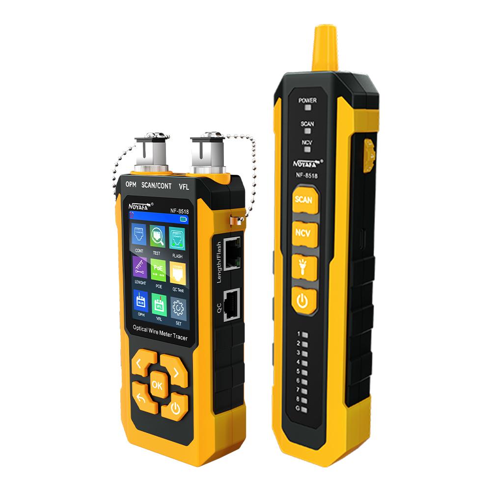 NOYAFA NF-8518 Тестер мережевого кабелю Трасувальник кабелю з OPM VFL Перевірка PoE Вимірювач довжини Пошук кабелю Мережеві інструменти жовтий
NOYAFA NF-8518 Тестер мережевого кабелю Трасувальник кабелю з OPM VFL Перевірка PoE Вимірювач довжини Пошук кабелю Мережеві інструменти жовтий