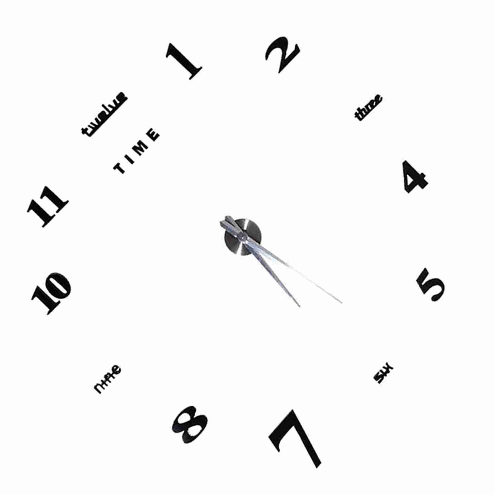 Modern DIY Large Wall Clock Kit 3D Mirror Surface Sticker for Home Office Room
Modern DIY Large Wall Clock Kit 3D Mirror Surface Sticker for Home Office Room