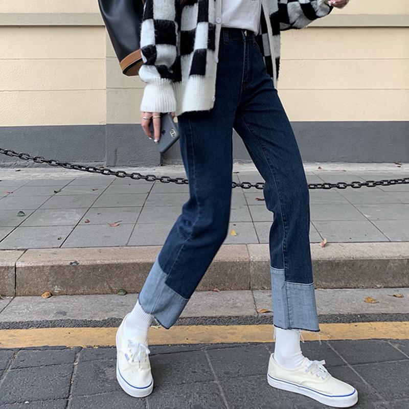 Women s High Waist Patchwork Straight Leg Jeans - 2023 Spring Ankle Length Slimming Cigarette Pants 4XL темно-синий
Women s High Waist Patchwork Straight Leg Jeans - 2023 Spring Ankle Length Slimming Cigarette Pants 4XL темно-синий