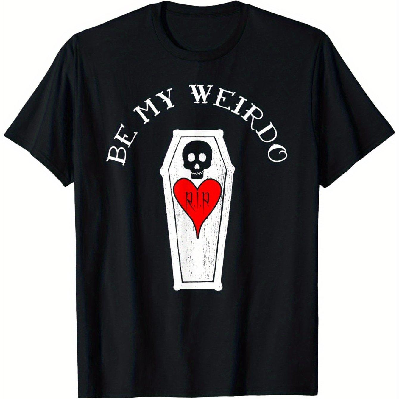 Be My Weirdo Coffin Skull Heart Graphic Tee Goth Emo Style Casual Short Sleeve T-Shirt Unisex Daily Gift 4XL
Be My Weirdo Coffin Skull Heart Graphic Tee Goth Emo Style Casual Short Sleeve T-Shirt Unisex Daily Gift 4XL