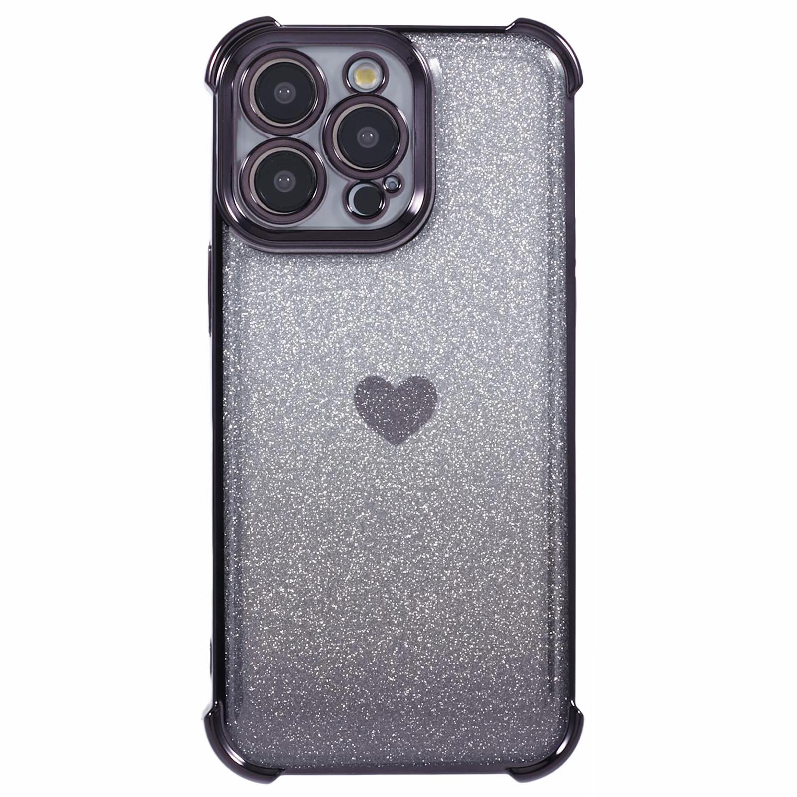 For iPhone 14 Pro Max Drop Protection Phone Case Heart Pattern TPU Glittery Powder Phone Cover B
For iPhone 14 Pro Max Drop Protection Phone Case Heart Pattern TPU Glittery Powder Phone Cover B