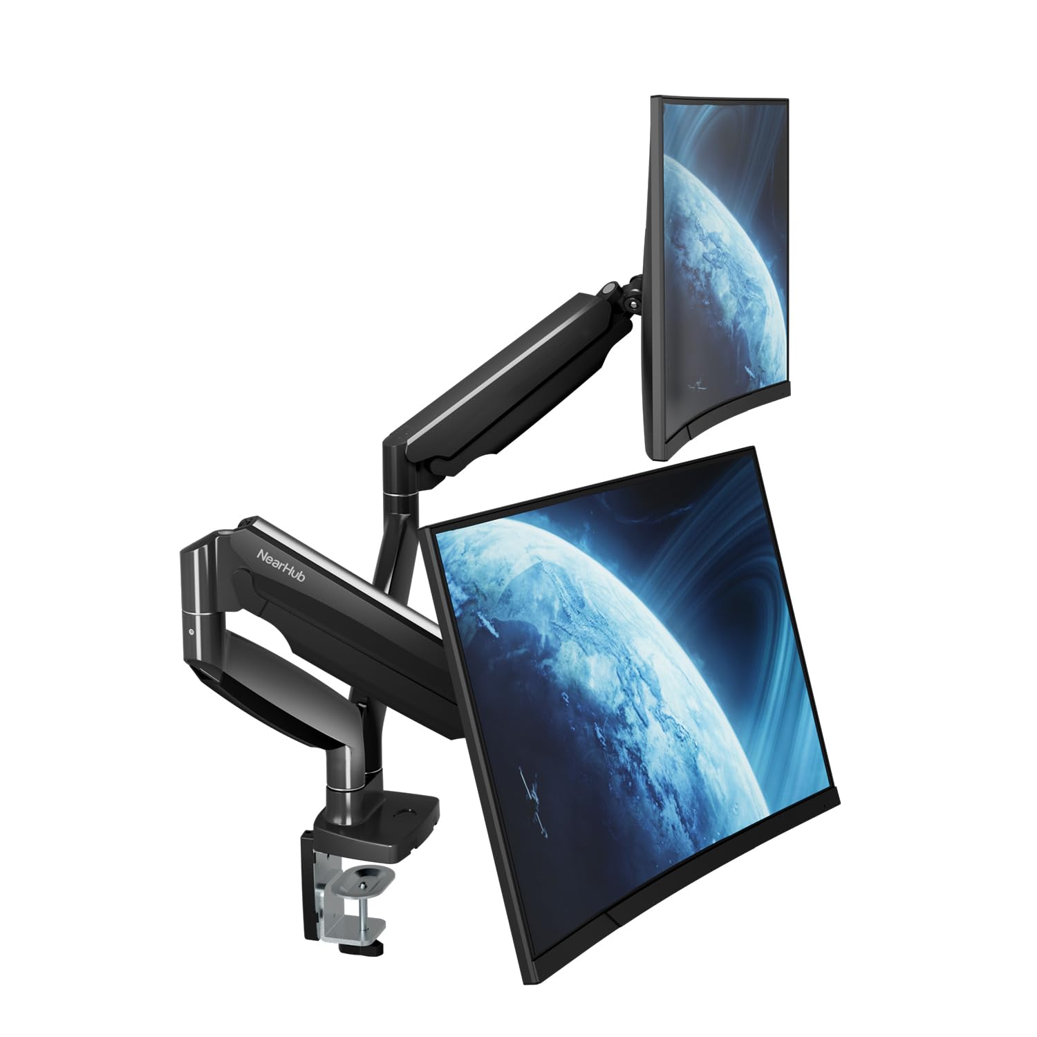 Кронштейн для монитора NearHub Dual Monitor Arm, 2 экрана, совместимые с дюймовым стандартом VESA, грузоподъемность дисплея 13 кг, регулируемый монитор ПК с газовой пружиной чёрный
Кронштейн для монитора NearHub Dual Monitor Arm, 2 экрана, совместимые с дюймовым стандартом VESA, грузоподъемность дисплея 13 кг, регулируемый монитор ПК с газовой пружиной чёрный