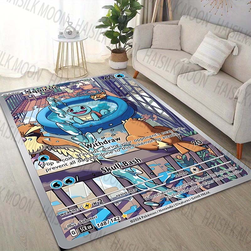 1PC Pokemon Squirtle Cards Print Carpet for Living Room Bedroom Kid s Room Home Decor Area Rug Sofa Cloakroom Play Mat 40x60cm
1PC Pokemon Squirtle Cards Print Carpet for Living Room Bedroom Kid s Room Home Decor Area Rug Sofa Cloakroom Play Mat 40x60cm