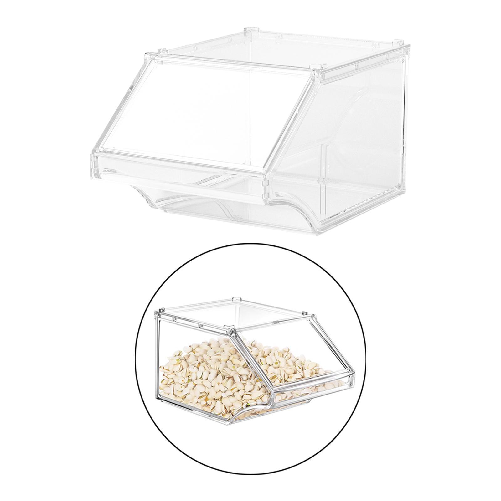 Acrylic Storage Bin Open Front Food Storage Container for Kitchen Countertop 24cmx20cmx24cm
Acrylic Storage Bin Open Front Food Storage Container for Kitchen Countertop 24cmx20cmx24cm