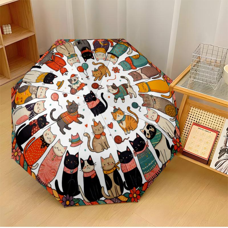 Cat Bender meme Printed umbrella windproof folding umbrella portable sun and rain umbrella suitable for gifting
Cat Bender meme Printed umbrella windproof folding umbrella portable sun and rain umbrella suitable for gifting
