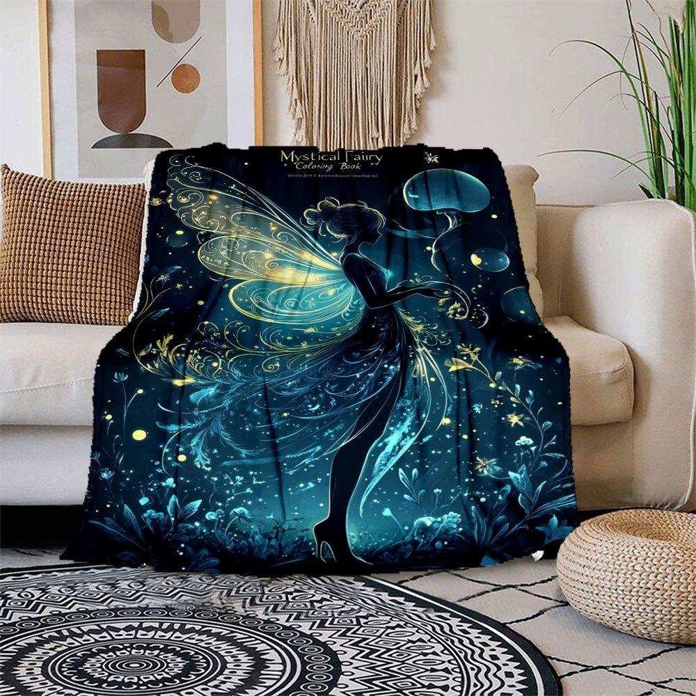 Mystical Fairy Coloring Book: Unleash Your Creativity Blanket Flannel Throw Blanket for Sofa, Bed, Travel, Camping, Office, Couch, Chair, A 150x180cm
Mystical Fairy Coloring Book: Unleash Your Creativity Blanket Flannel Throw Blanket for Sofa, Bed, Travel, Camping, Office, Couch, Chair, A 150x180cm
