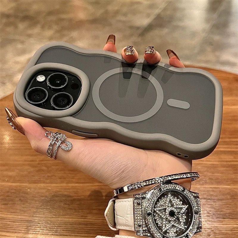 Matte Magnetic Wavy Curly Bumper Case For iPhone 17 Air16E 15 14 Plus 13 12 Pro Max For Magsafe Shockproof Silicone Cover For iPhone 17 Pro
Matte Magnetic Wavy Curly Bumper Case For iPhone 17 Air16E 15 14 Plus 13 12 Pro Max For Magsafe Shockproof Silicone Cover For iPhone 17 Pro